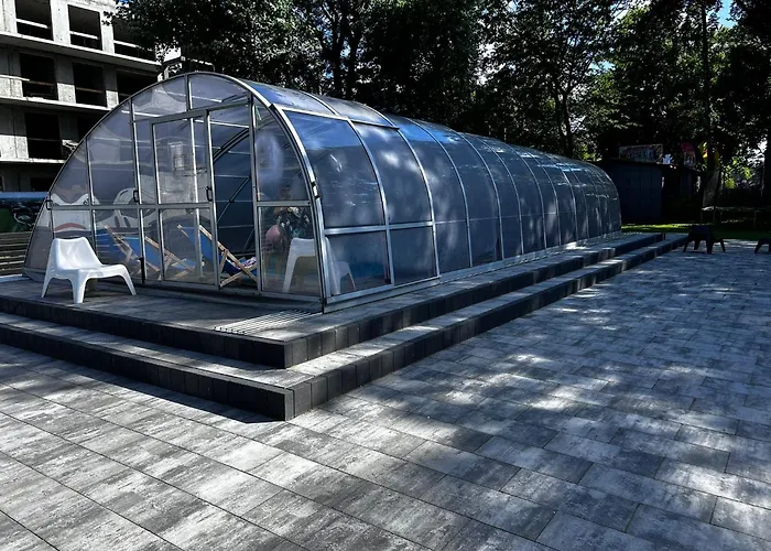 公寓 Morska Ballada 43-46m2 Przy Morzu, Garaz, Basen, Sauny, Taras *