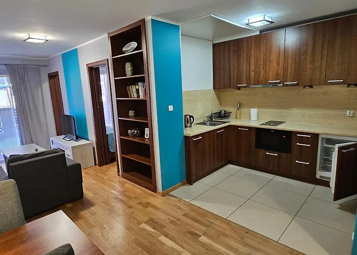 公寓 Morska Ballada 43-46m2 Przy Morzu, Garaz, Basen, Sauny, Taras *